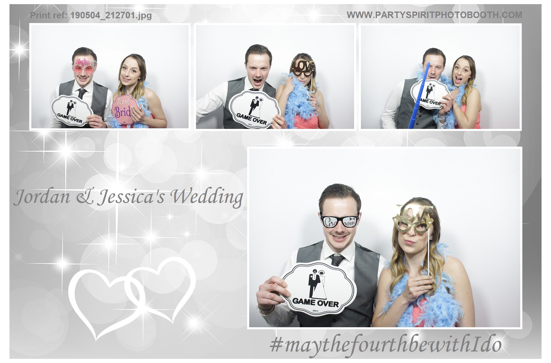 Jordan and Jessica's Wedding | View more photos from the event at gallery.partyspiritphotobooth.com/u/PartySpiritPhotoBooth/Jordan-and-Jessicas-Wedding